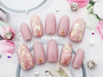 ファストネイル 大阪梅田店(FAST NAIL)/ガラスフレンチ　個性【11400】