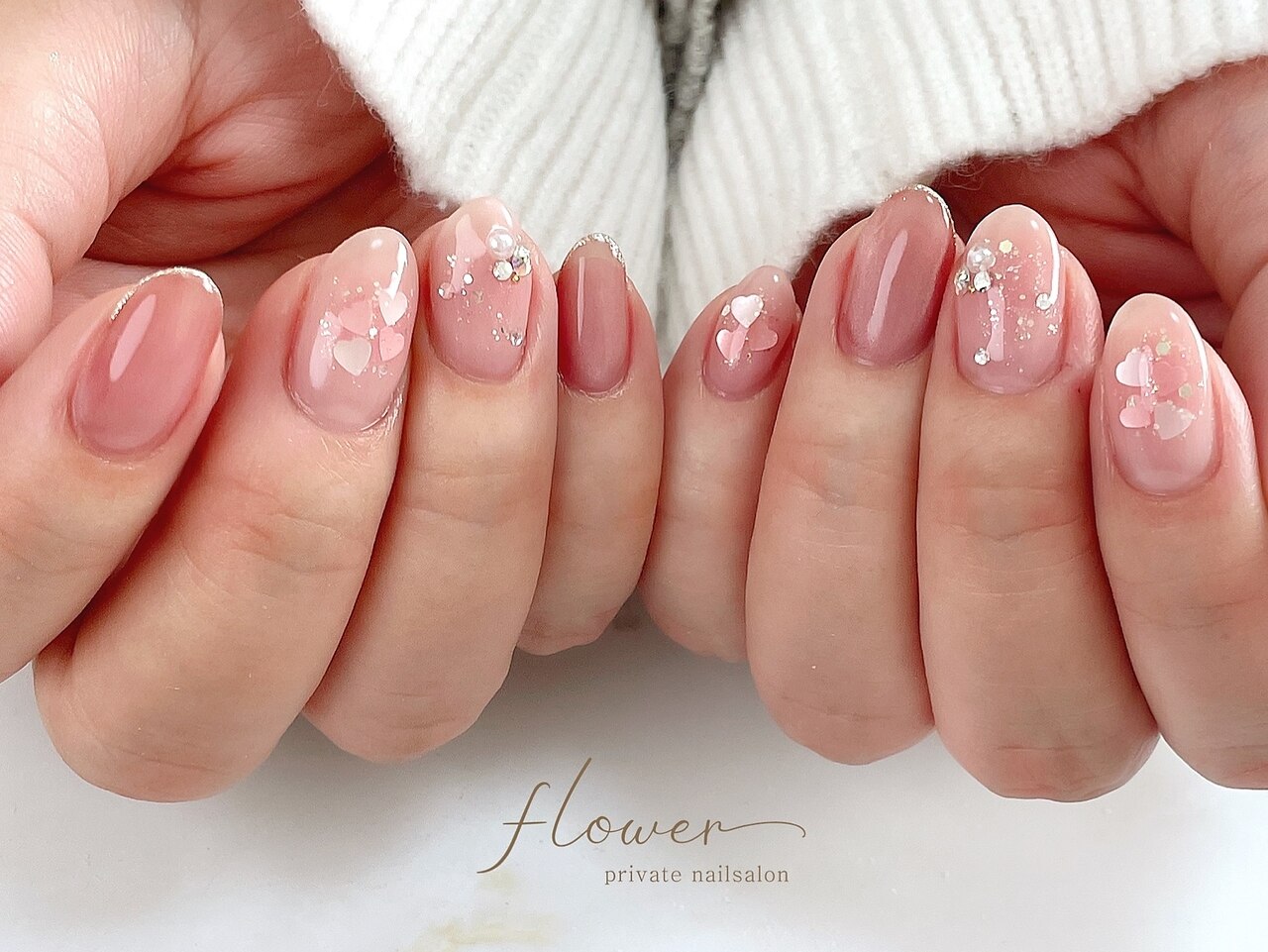 フレンチ ワンホン キルティング 韓国 量産型 ネイルチップ