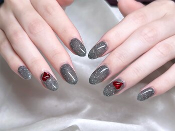 フラッシュ/ハート/きらきら/黒