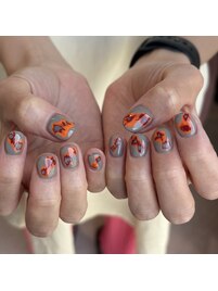 名駅で人気アートデザインネイル