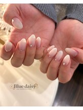 ブルーデイジー 栄本店(Blue daisy)/冬ネイル**白グラデーション