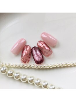 セプトネイル 函館店(SEPT NAIL)/3月大人可愛いサンプル　6930