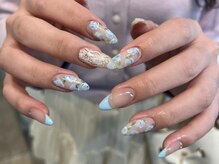 シェリーラメール 新宿店(cherie la mer)/大人っぽガーリーネイル