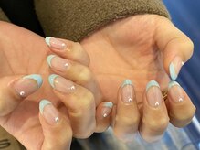 ネイルキュート アンド クールラッシュ 亀有店(nailcute & CoolLash)/カラーフレンチ