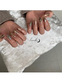 くすみカラー 冬ネイル