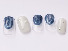 アイ ネイルズ 天神店(I nails)/塗りかけネイビー　￥7000