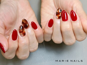 マリーネイルズ 横浜店(MARIE NAILS)/定額￥8,800 べっこう 1002b