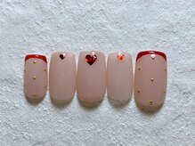 ネイルビート(NAIL BEAT)/ハートネイル　フレンチネイル