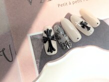 ネイルアンドアイラッシュスタジオ シュシュ(chouchou)/クロスモチーフ×レースネイル