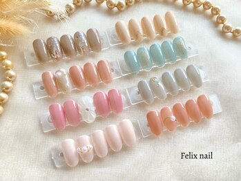 フェリックスネイル 武蔵小杉店(Felix nail)の写真/【リピーター様にも大好評♪】お手元が綺麗に見えるデザインを多数ご用意！
