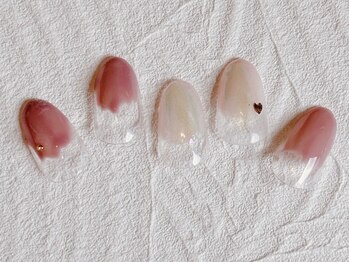 ネイルサロン エムズ(Nail Salon M's)/オーロラ塗りかけネイル
