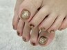 【FOOT】手描きアートnail《ジュエリーアート・モロッカン柄》