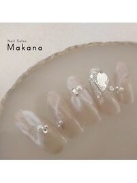 キラキラ*ふんわりFlowerネイル