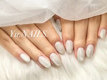ユーネイルズ 恵比寿(Yu.NAILS.)/春ネイル◎ホワイトマグネット