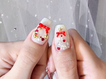 クリスマスネイル担当羽鳥