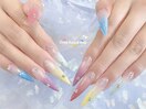 #グラデーション#夏ネイル