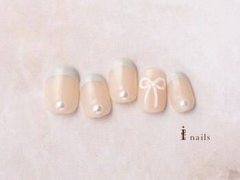 アイネイルズ 横浜EAST店(I-nails)/韓国フレンチリボンネイル