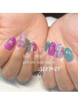 ジェルメ(germer)/初夏のいろどりネイル！