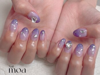 モア(moa)/パープル カラグラ 夏 ハート