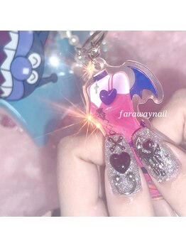 ファラウェイネイル(Faraway nail)/ギラギラ地雷ネイル☆