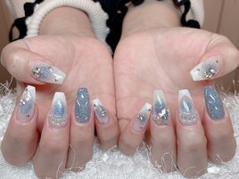 フラッシュチークネイル