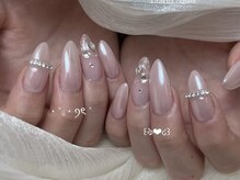 ユジャスタイル 中井町店(Yooja style)の雰囲気（【saki定額デザイン】☆艶パウダー/ガーリーネイル）