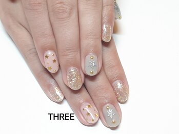 ネイルアンドまつげエクステ専門サロン スリー(THREE)/星ネイル