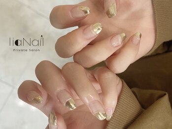 リアネイル(liaNail)/ぷっくりクリアミラーネイル