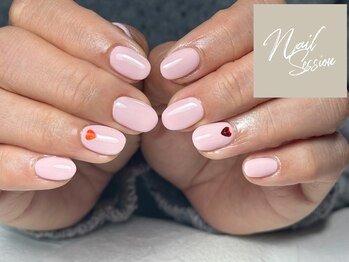 ネイルセッション(nail session)/大人のシンプルバレンタイン