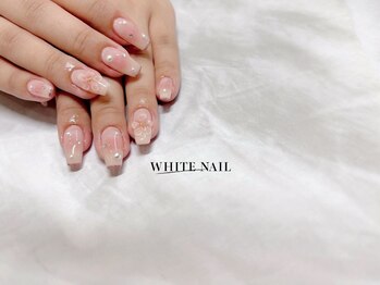 ホワイトネイル(WHITE NAIL)/チークネイル/クリアフラワー