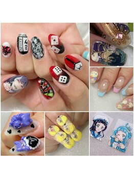 エムネイル(Ｍ)の写真/高い技術力で繊細なartも思いのまま!痛ネイルもお任せ♪貴女好みの指先に*旅行前のオーダーチップもOK◎