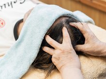 ほっとの雰囲気（施術前にご要望があればヘッドマッサージもいたします）