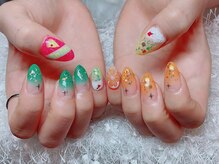 レアネイル 新宿(le'a nail)/手描きアートネイル