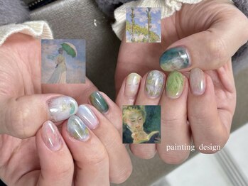 絵画ネイル