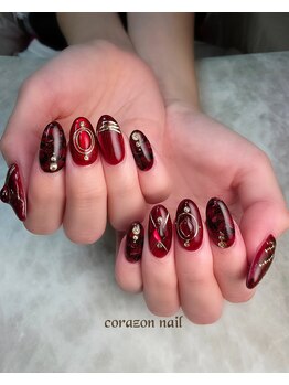 コラソンネイル(corazon nail)/HAND☆120分☆推し活概念ネイル