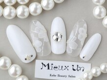 ミューアン(Mieux Un)/たらしこみフラワーネイル