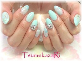 ★ミントグリーン×  フラワー★