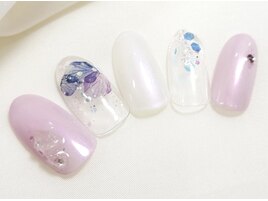 紫陽花ネイル♪¥9750