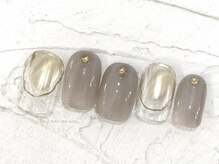 ネイルメゾン 池袋店(NAIL MAISON)/ゴールドミラー￥5800