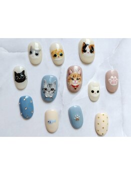 手描きアートが得意なサロン