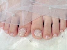 プティ アイビューティ 北浜店(peTiT eyebeauty)/ワンカラー　フットネイル