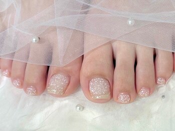 プティ アイビューティ 北浜店(peTiT eyebeauty)/ワンカラー　フットネイル