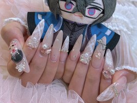 チェック柄ネイル