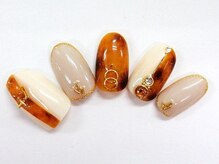 クリスタルネイル ボンベルタ橘店(CRYSTAL NAIL)/チップ×べっ甲