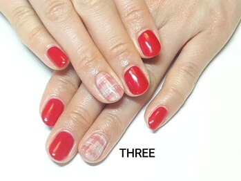 ネイルアンドまつげエクステ専門サロン スリー(THREE)/初回アート2本コース￥7560