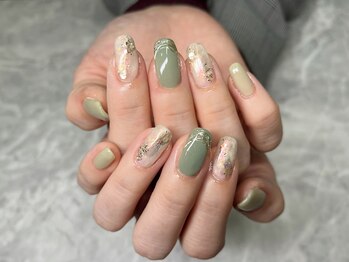 エーネイルルーム(A.Nail.room)/水彩パレットデザイン