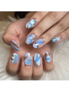 イルネイル バイ ルアナ(001..Nail by Luana.)/ブルーネイル