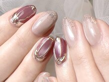 リュールネイル(lueur nail)/春、チューリップネイル