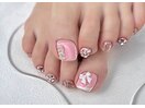 韓国ネイル　リボンネイル