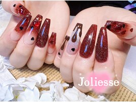 バレンタインネイル